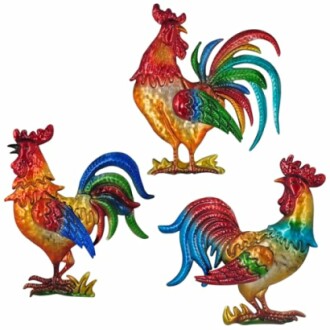 Rooster Metal Wall Art Decor