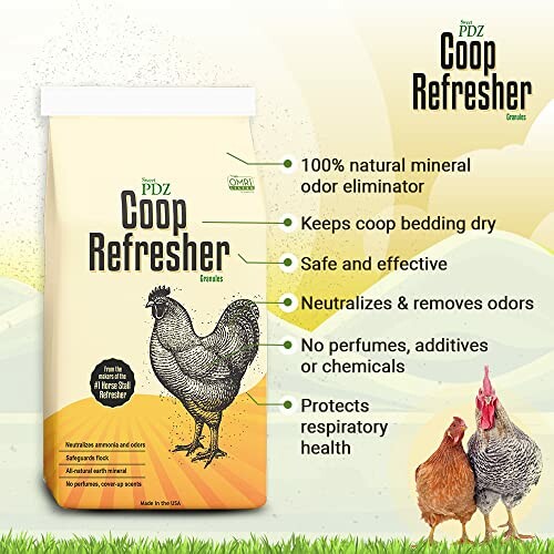 Coop Refresher product advertisement with features and benefits.