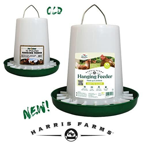 Harris Farms hanging feeder comparison, old vs new design