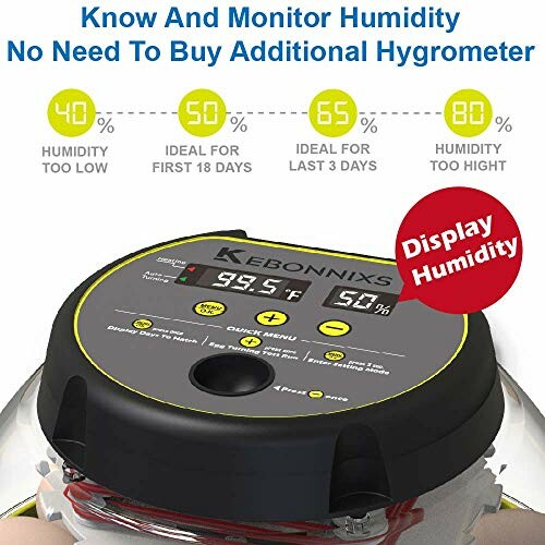 Kebonnixs humidity and temperature monitor display.