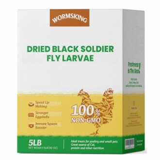 Wormsking's 5LB Dried Black Soldier Fly Larvae